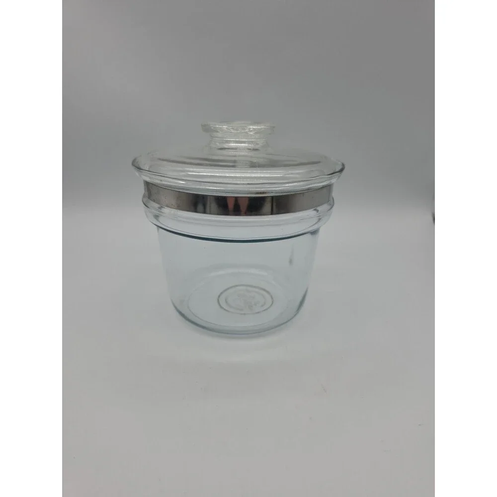 Pyrex Flameware 6283L 1.5 Quart Clear Glass Pot Saucepan with Lid Vintage MCM - Picture 4 of 10